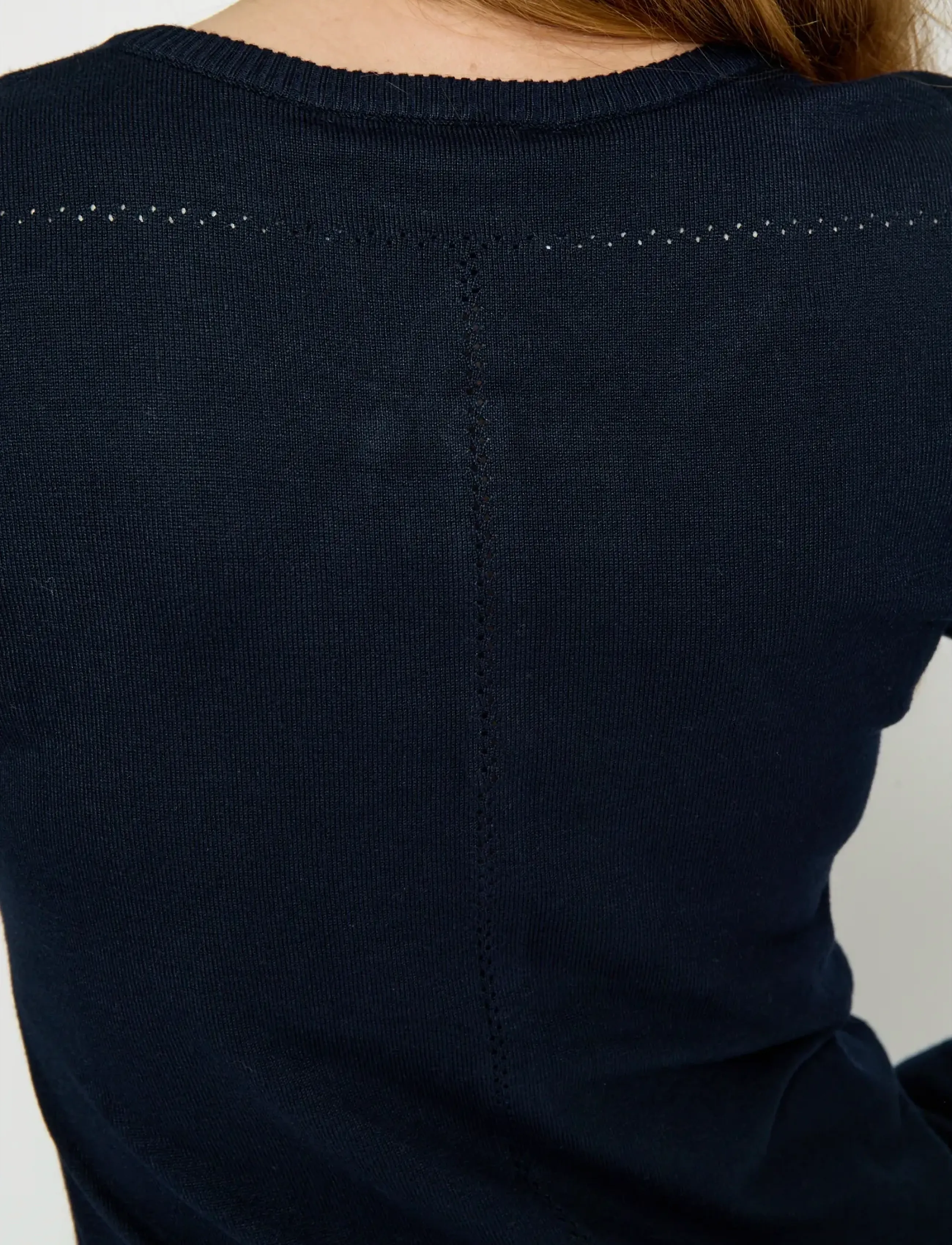 Minus - New Laura Cardigan - koftor - black iris solid - 5