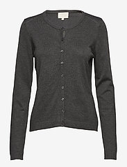Minus - New Laura Cardigan - swetry rozpinane - dark grey melange - 0