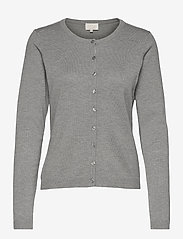 Minus - New Laura Cardigan - cardigans - light grey melange - 0