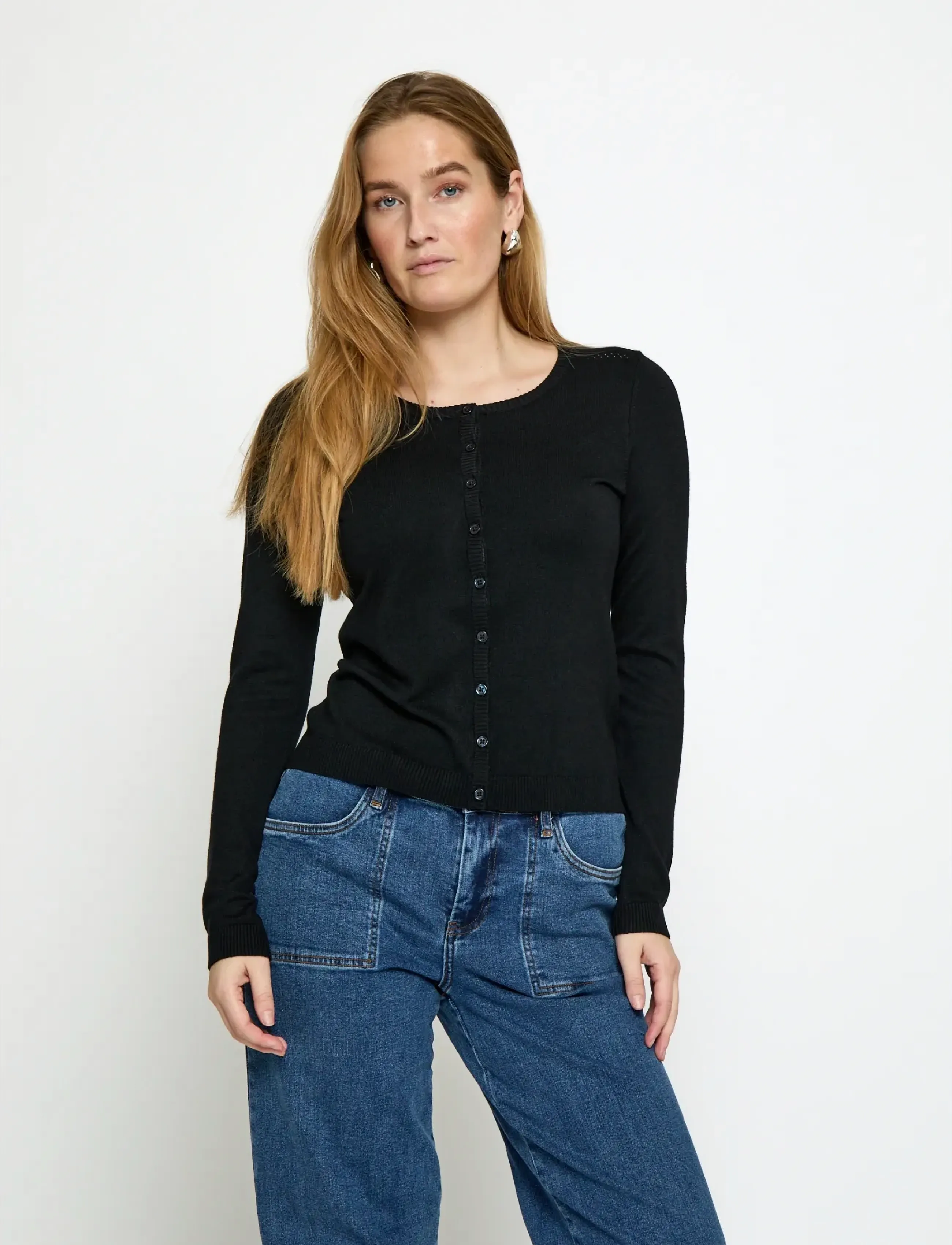Minus New Laura Cardigan, XS, Knitwear, Schwarz - Cardigans, Frauen