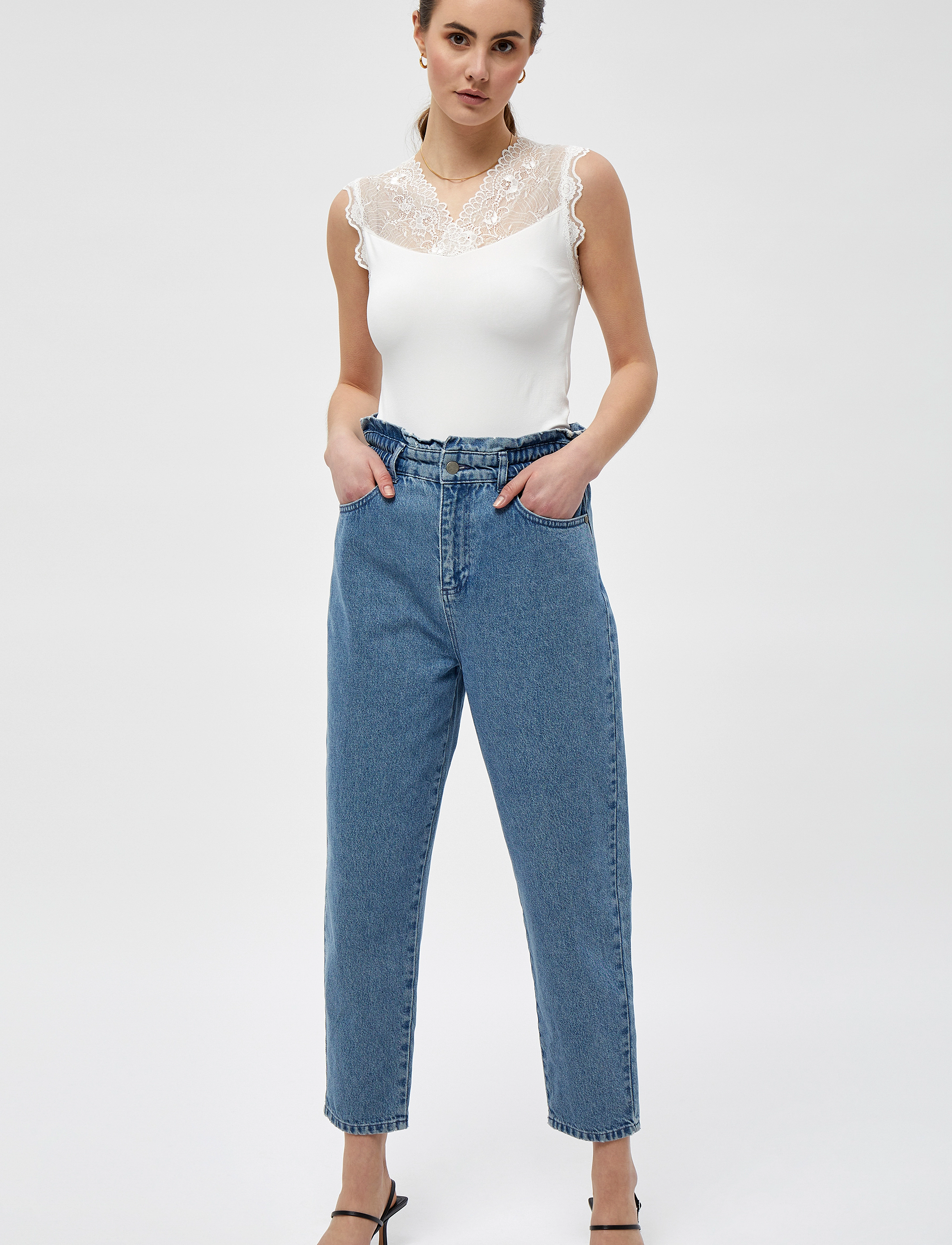 Minus - Vanessa top - Ärmellose tops - broken white - 5