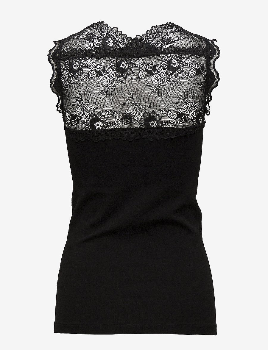 Minus - Vanessa top - sleeveless tops - sort - 2