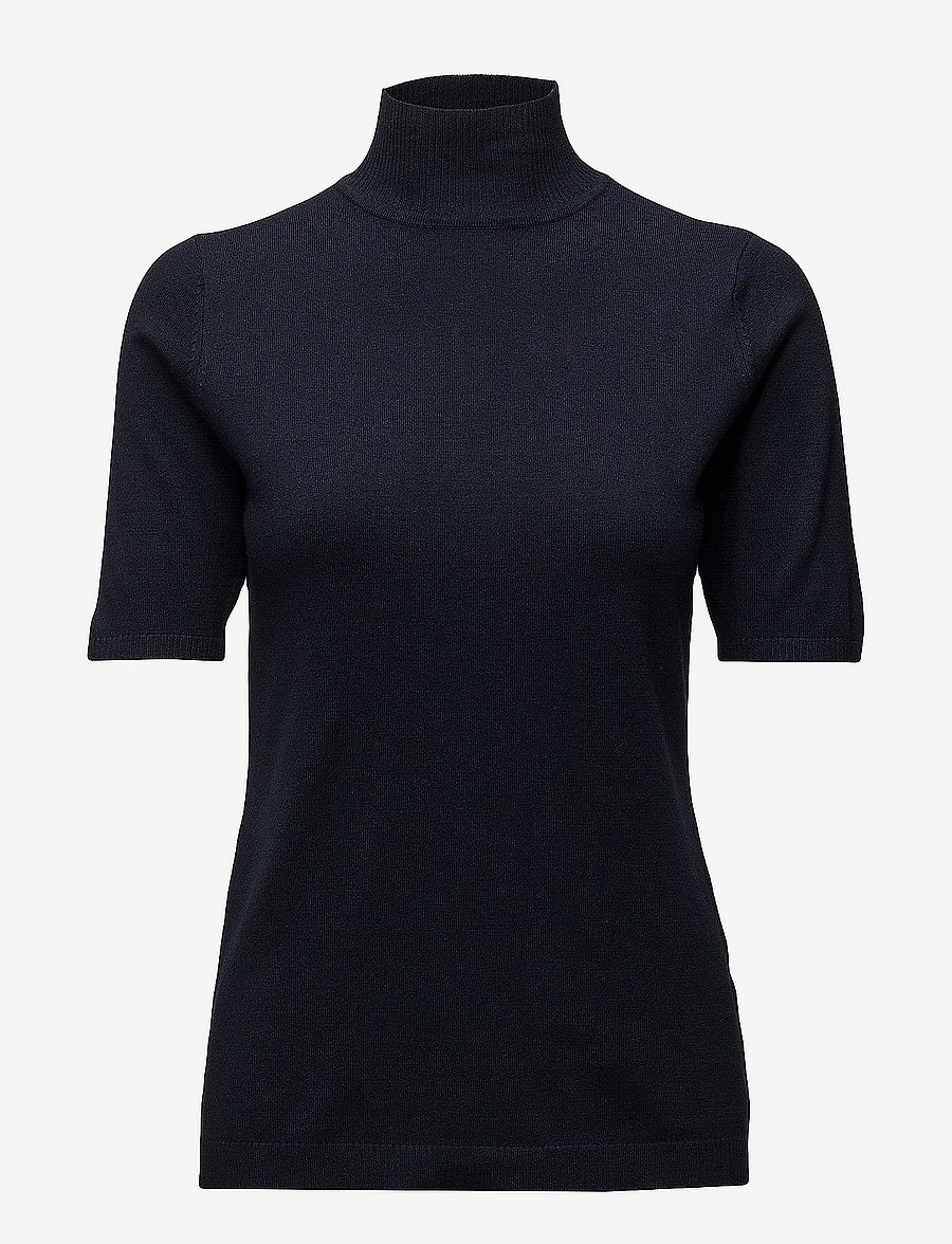 Minus - Lima Rullekrave Strik - rullekraver - black iris solid - 1