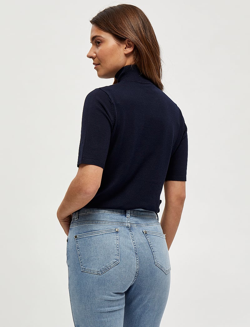 Minus - Lima Rullekrave Strik - rullekraver - black iris solid - 3