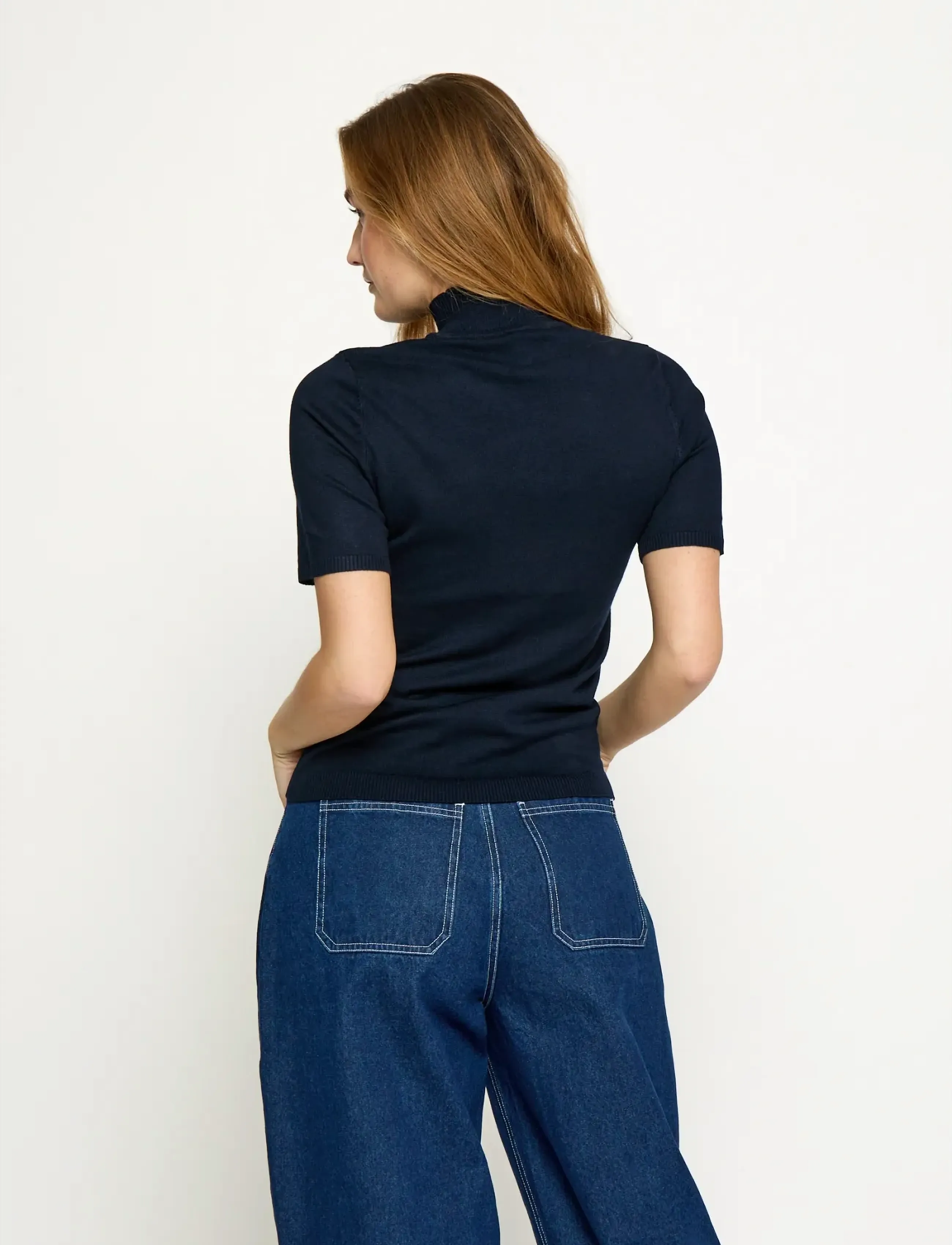 Minus - Lima Rullekrave Strik - rullekraver - black iris solid - 3