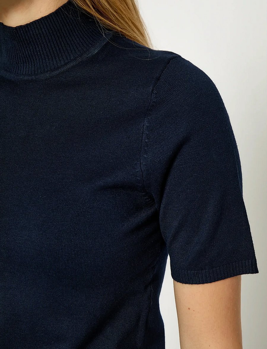Minus - Lima Rullekrave Strik - rullekraver - black iris solid - 5