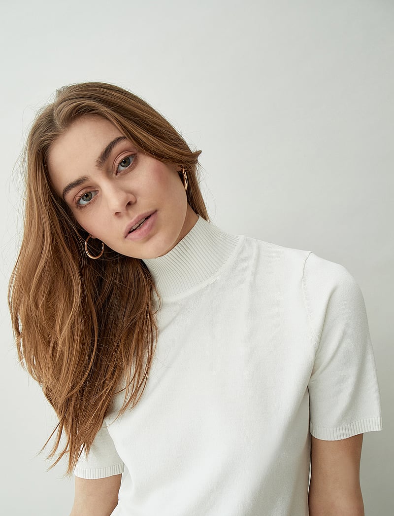 Minus - Lima Rullekrave Strik - polotröjor - broken white - 0