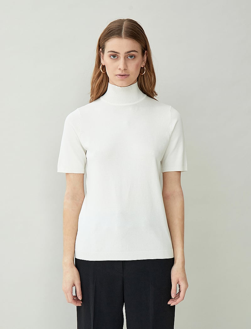 Minus - Lima Rullekrave Strik - polotröjor - broken white - 4