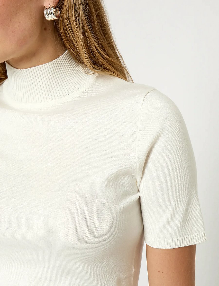 Minus - Lima Rullekrave Strik - turtlenecks - broken white - 5