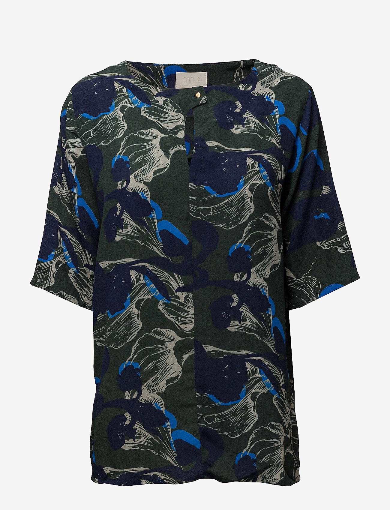 Minus - Dicte blouse - green floral print - 0