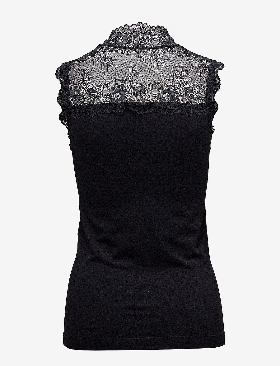 Minus - Vanessa high neck - Ärmellose blusen - sort - 3