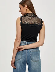 Minus - Vanessa high neck - sleeveless blouses - black - 5