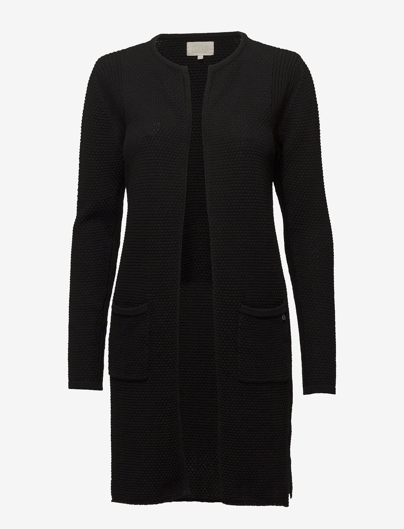 Minus - Vibe Cardigan - megzti drabužiai - black - 0