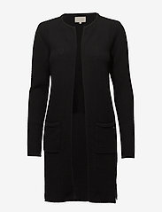 Minus - Vibe Cardigan - megzti drabužiai - black - 0