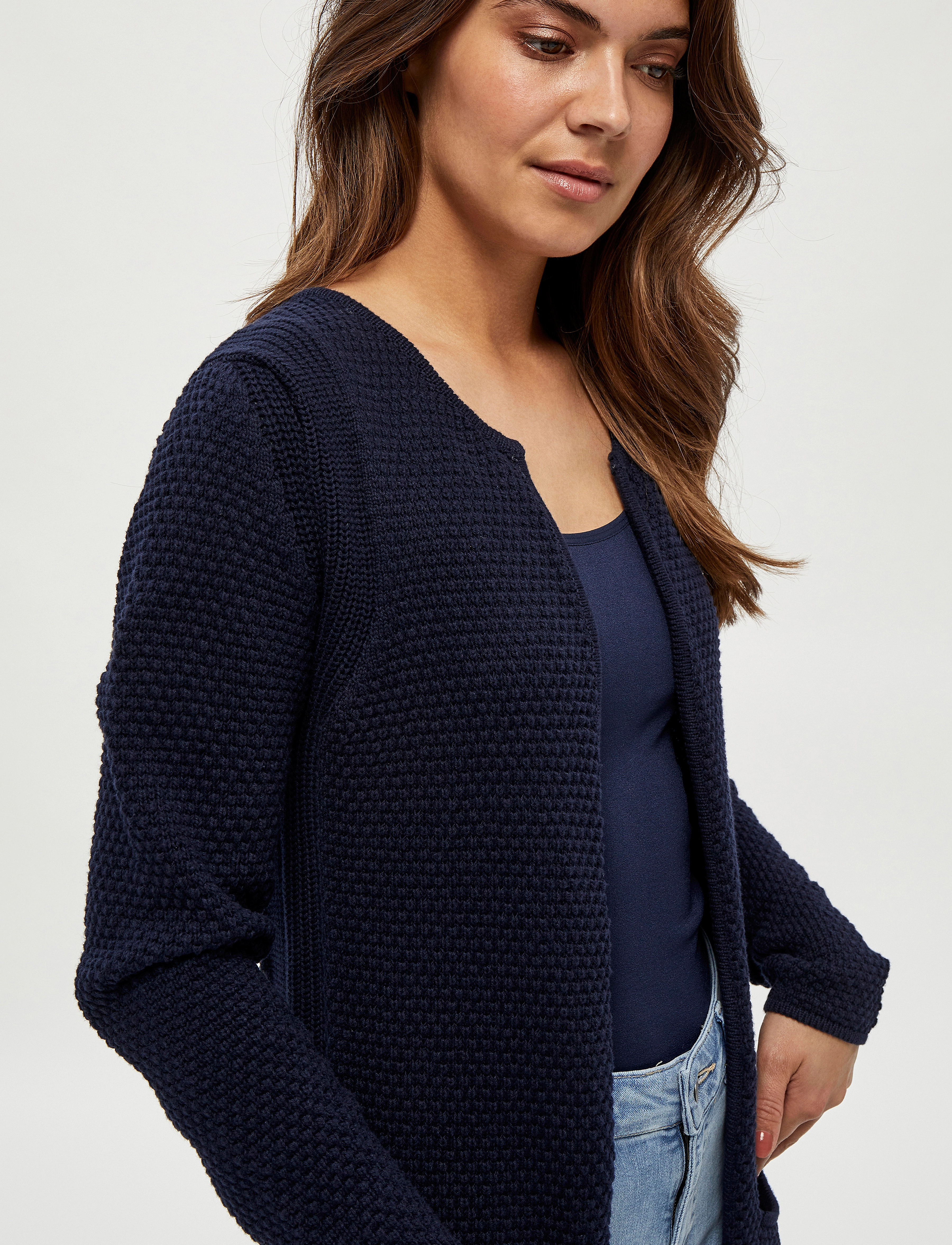 Minus - Vibe Cardigan - black iris - 4