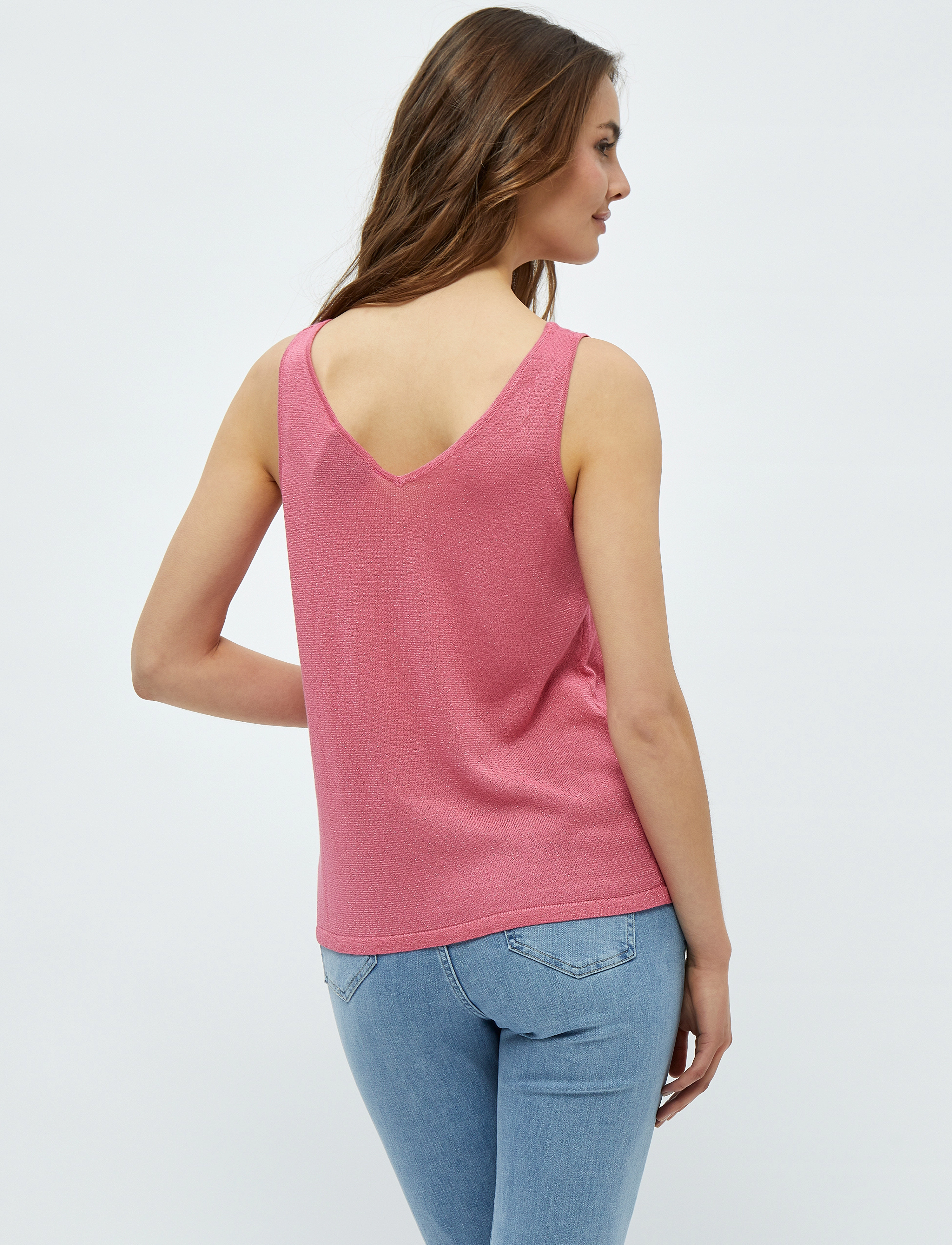 Minus - Carli Strik Top - pink flamingo lurex - 3