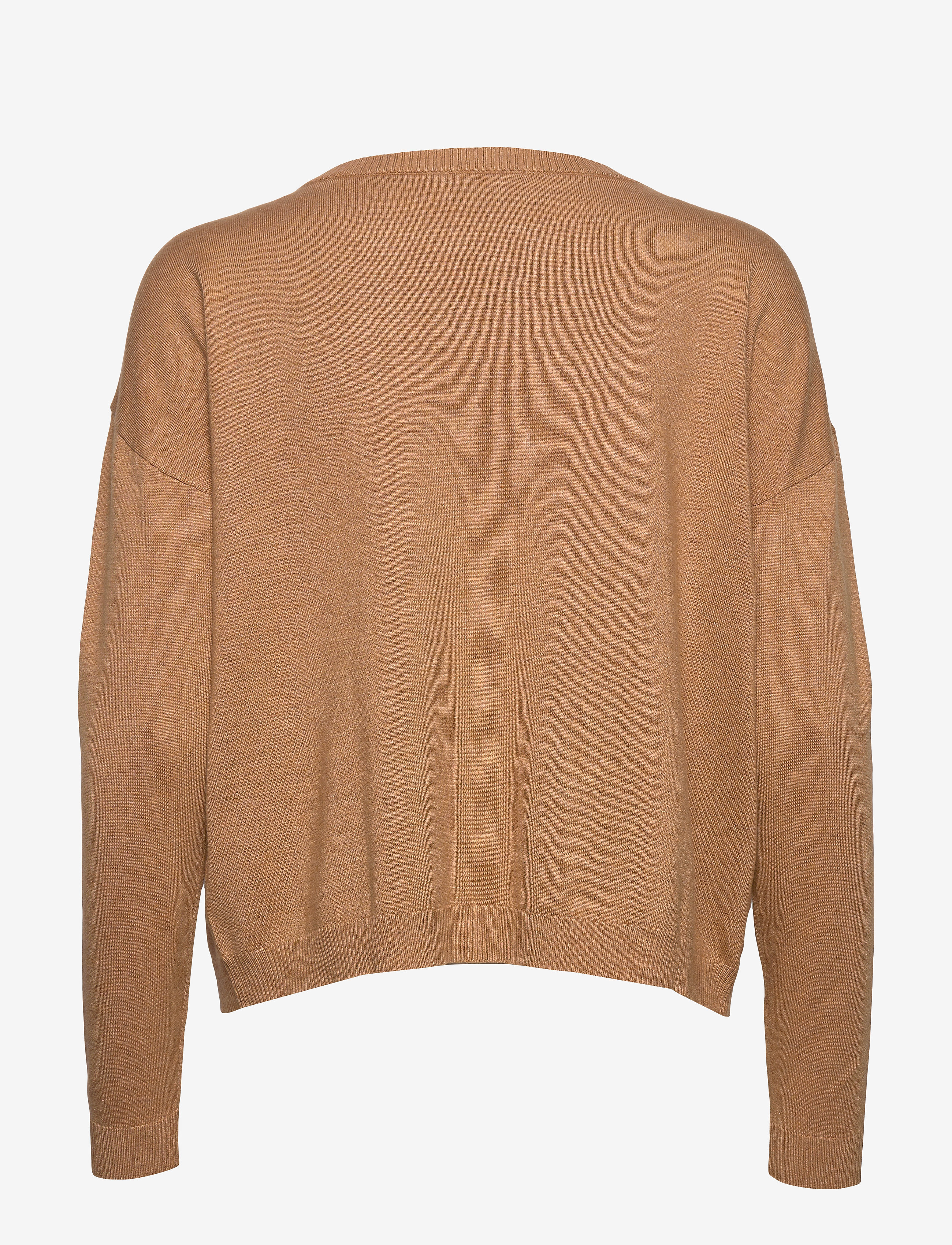 Minus - Elne Strik Pullover - trøjer - almond melange - 1