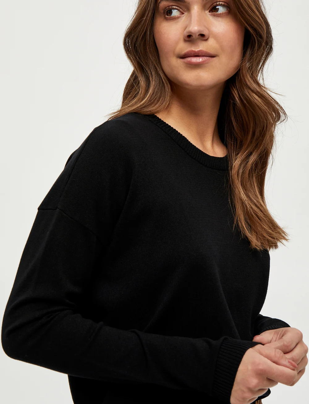 Minus - Elne Strik Pullover - striktrøjer - black - 4