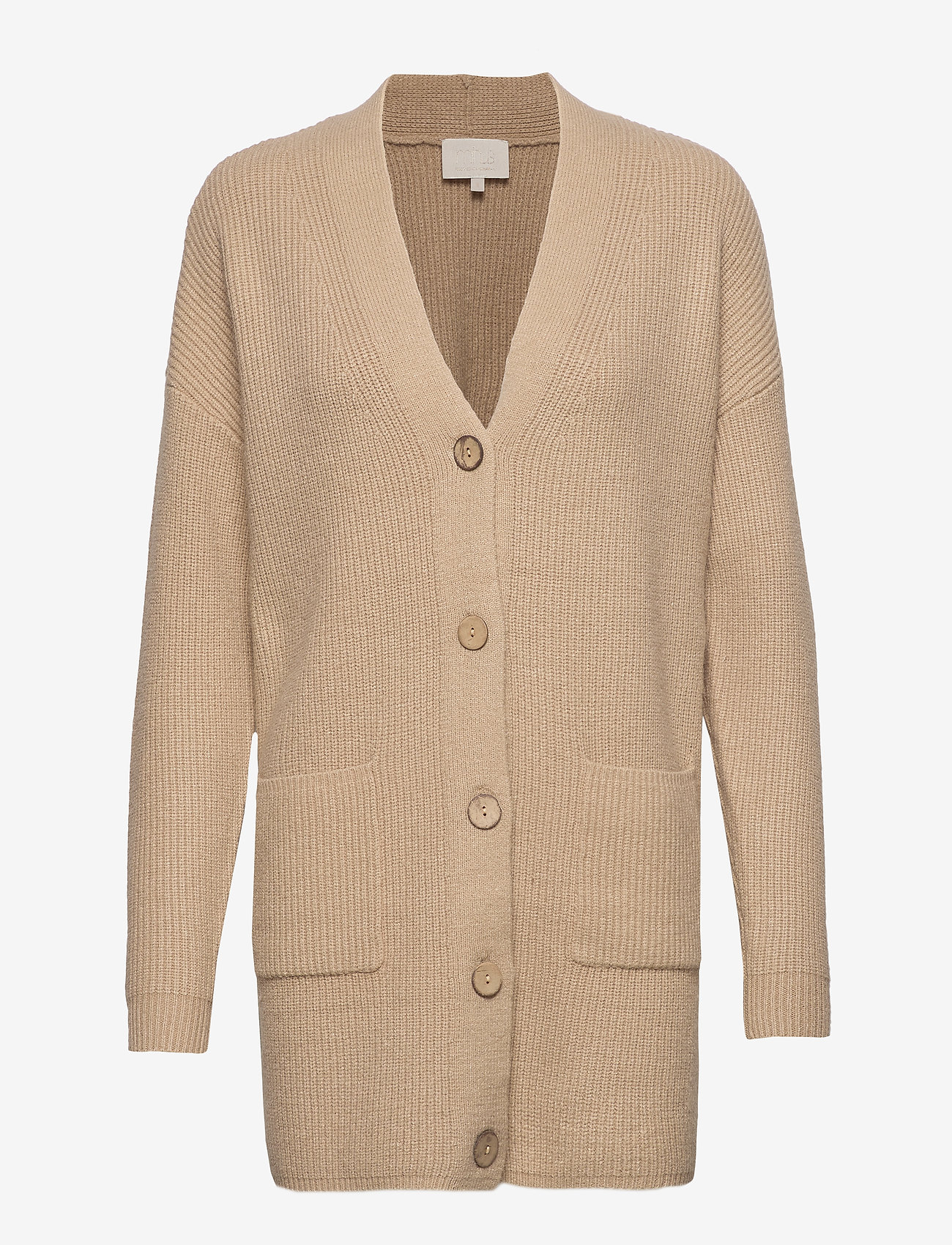Minus - Ava knit cardigan - nomad sand melange - 0