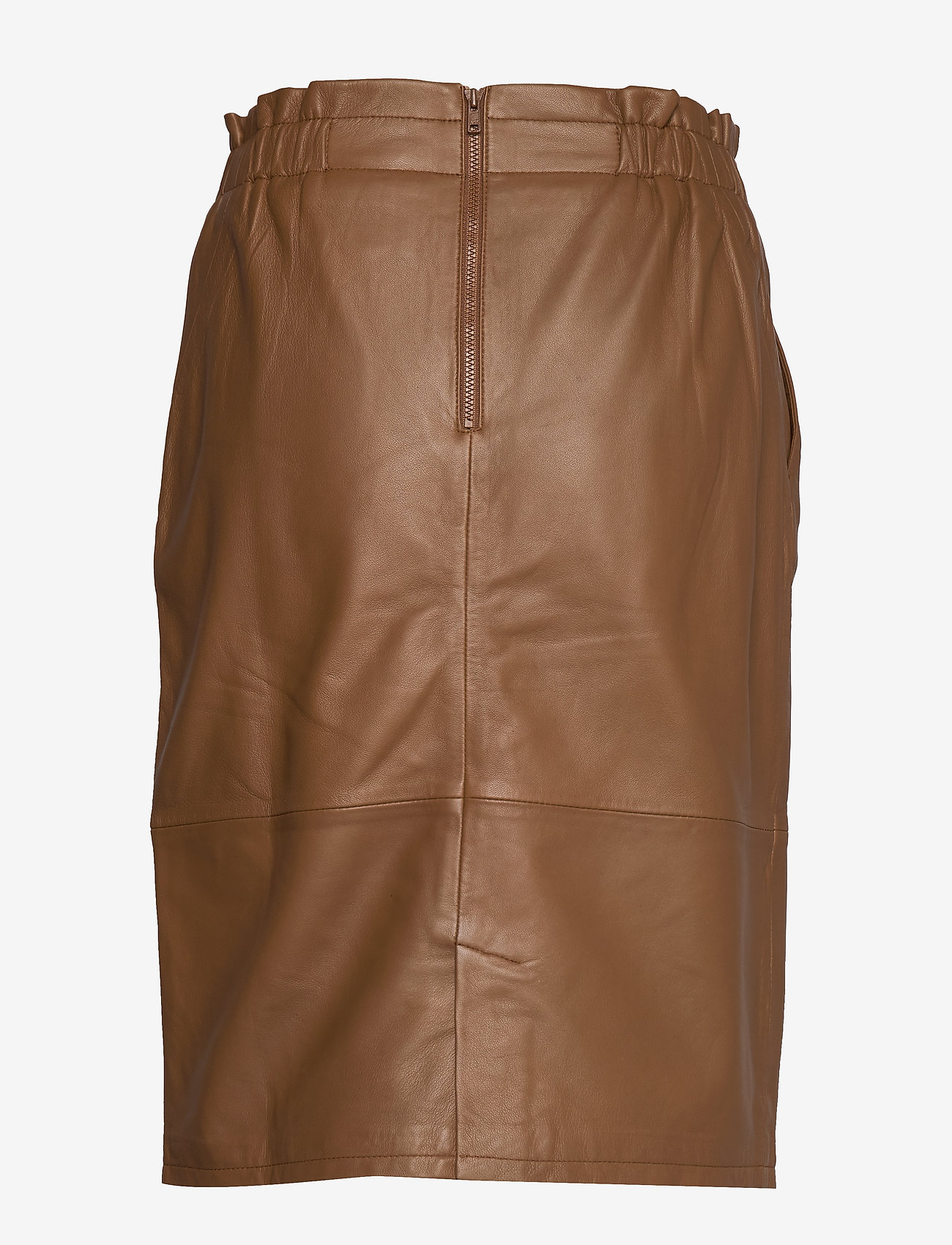 Minus - Paia leather skirt - walnut brown - 1