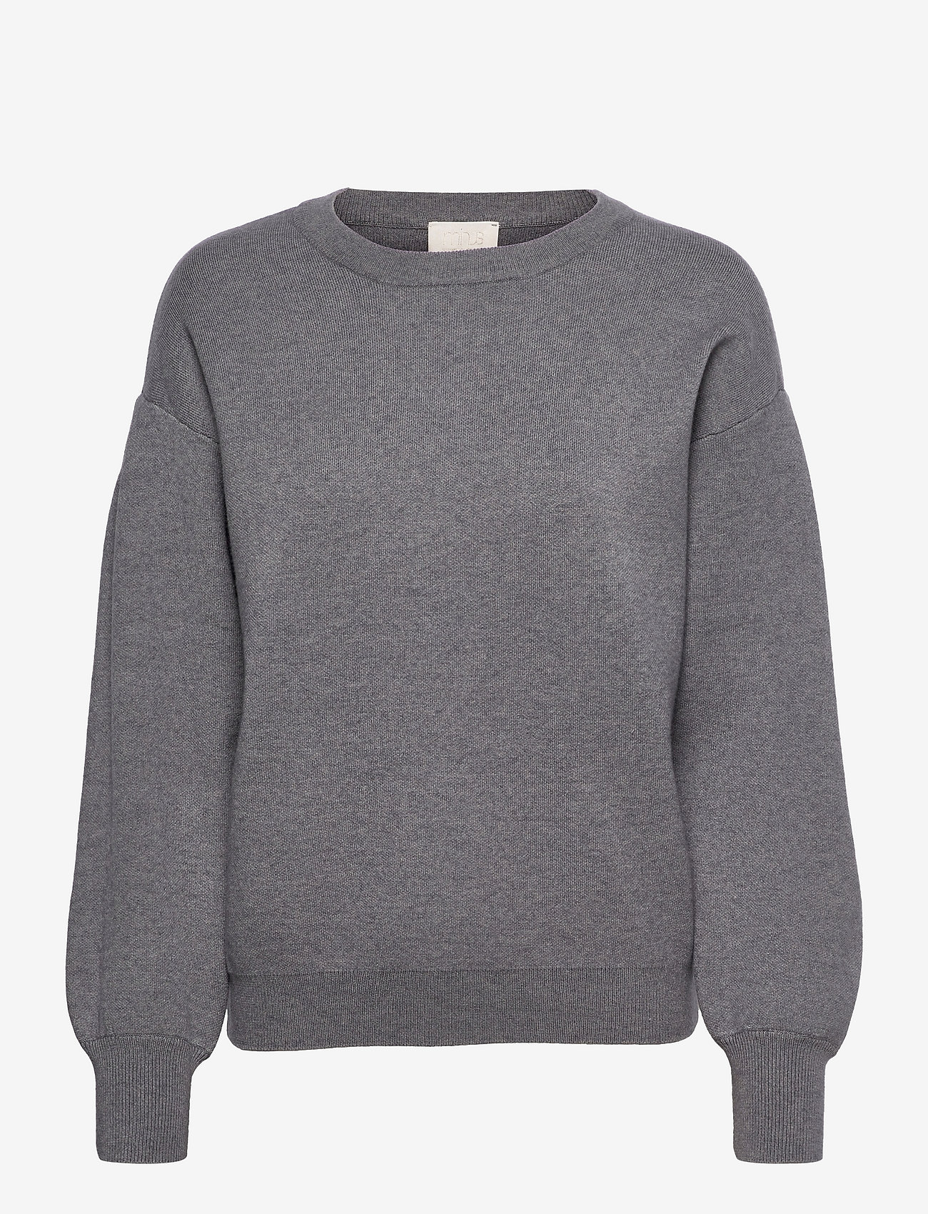 Minus - Lupi Strik Pullover - light grey melange - 0