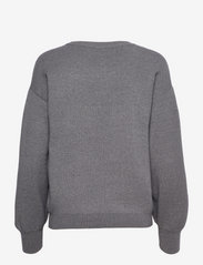 Minus - Lupi Strik Pullover - jumpers - light grey melange - 1