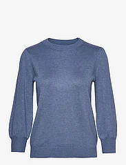 Minus - Mersin Strik Pullover - sweaters - denim blue melange - 0