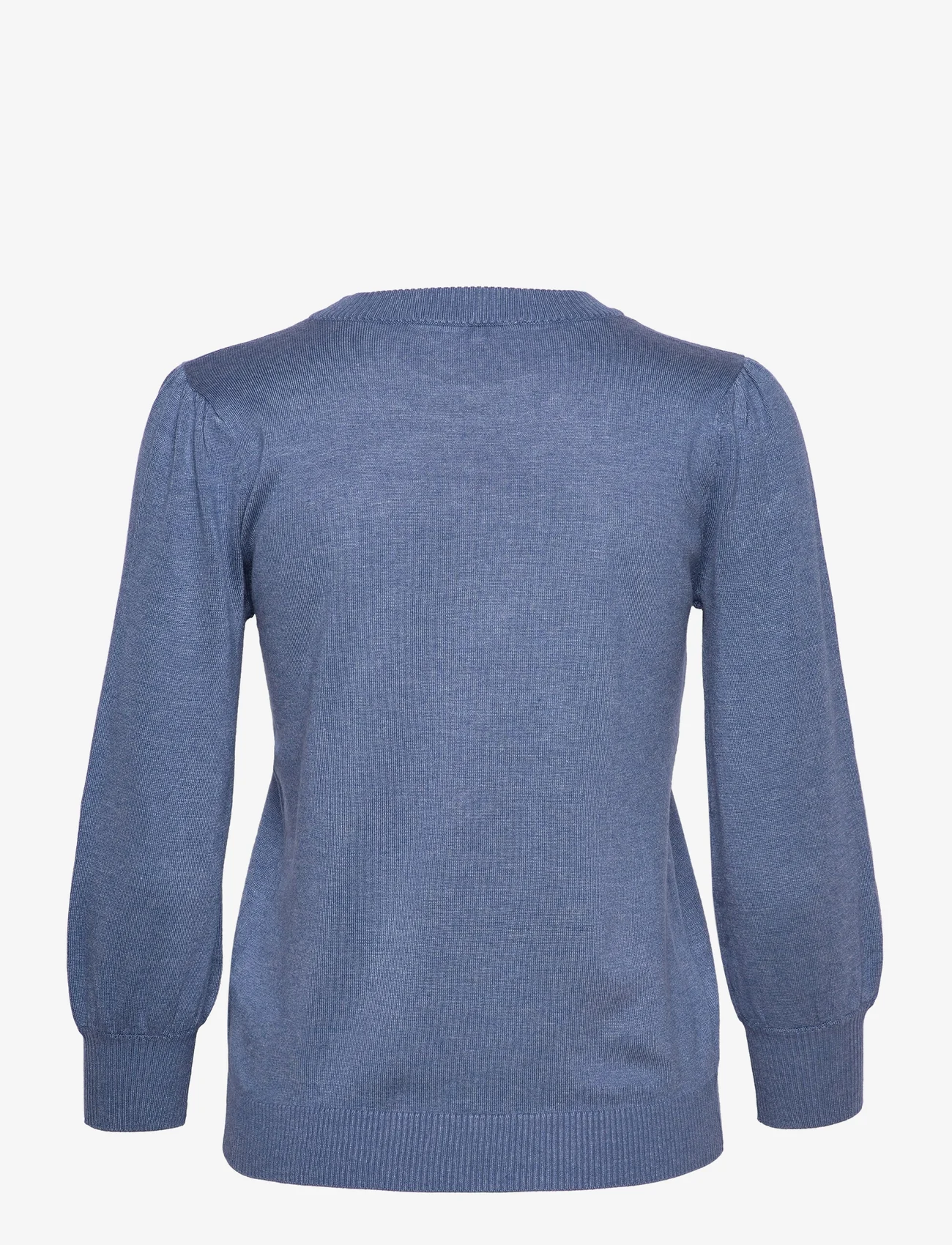Minus - Mersin Strik Pullover - sweaters - denim blue melange - 1