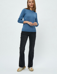 Minus - Mersin Strik Pullover - sweaters - denim blue melange - 2