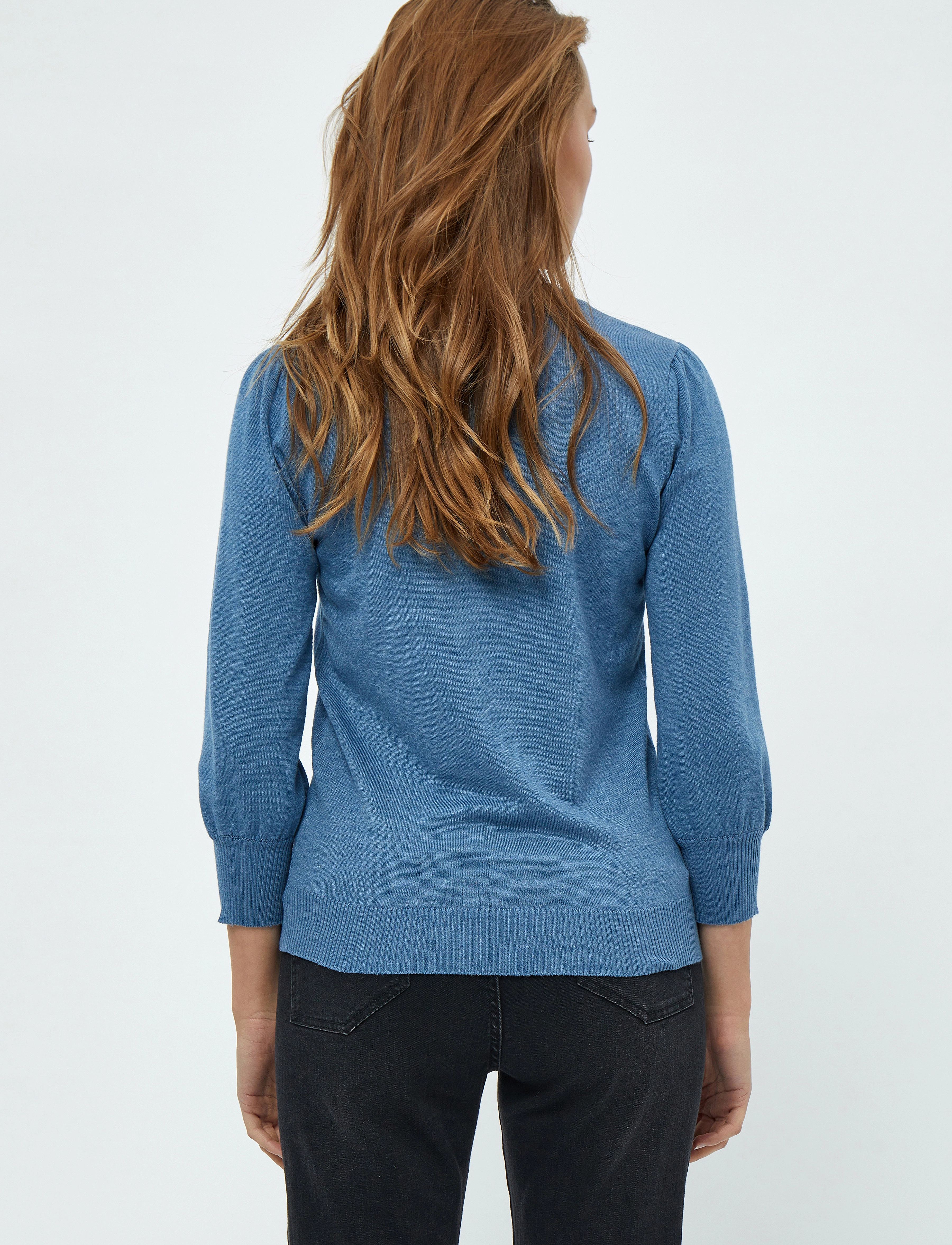 Minus - Mersin Strik Pullover - trøjer - denim blue melange - 3