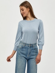 Minus - Mersin Strik Pullover - sweaters - dusty blue melange - 2