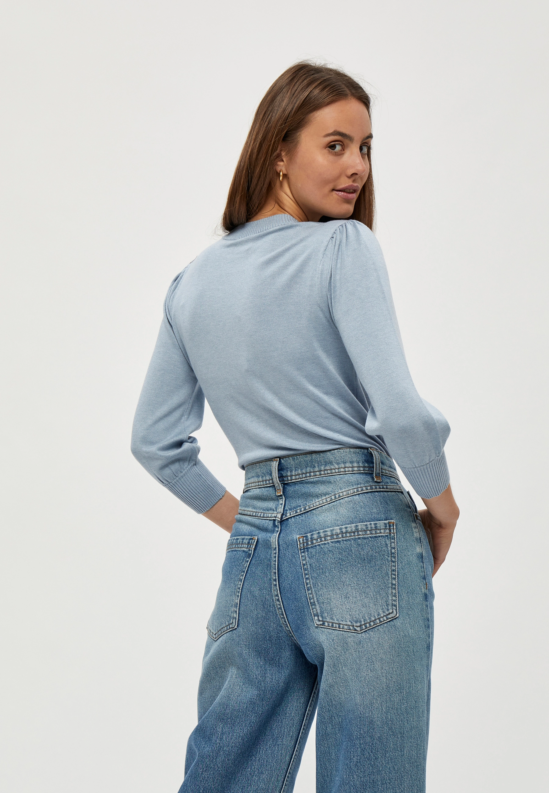 Minus - Mersin Strik Pullover - pullover - dusty blue melange - 3