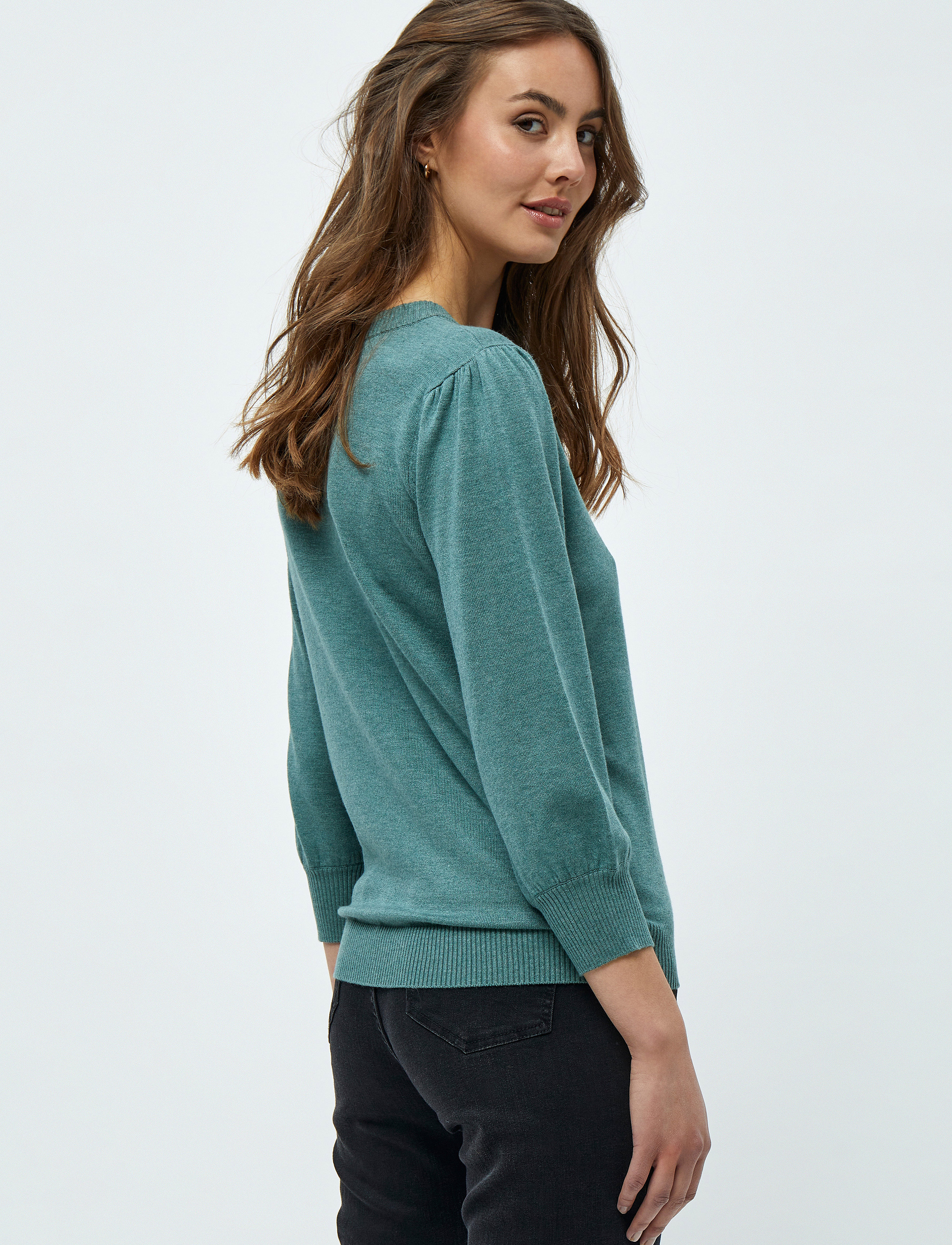 Minus - Mersin Strik Pullover - trøjer - sea mist melange - 3