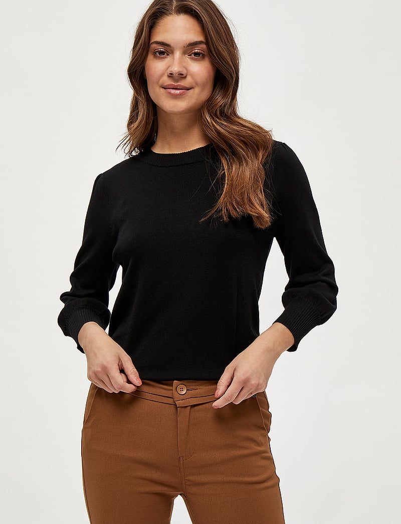 Minus - Mersin Strik Pullover - stickade tröjor - sort - 0