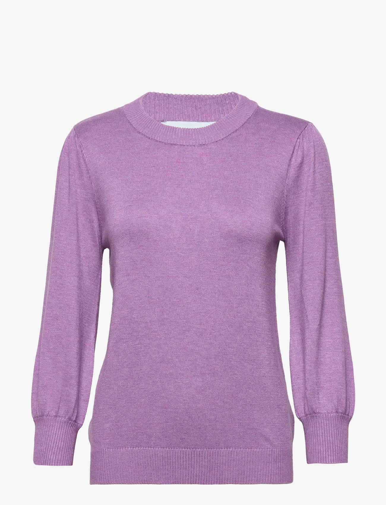 Minus - Mersin Strik Pullover - sweaters - violet melange - 0