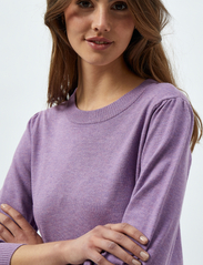 Minus - Mersin Strik Pullover - sweaters - violet melange - 5