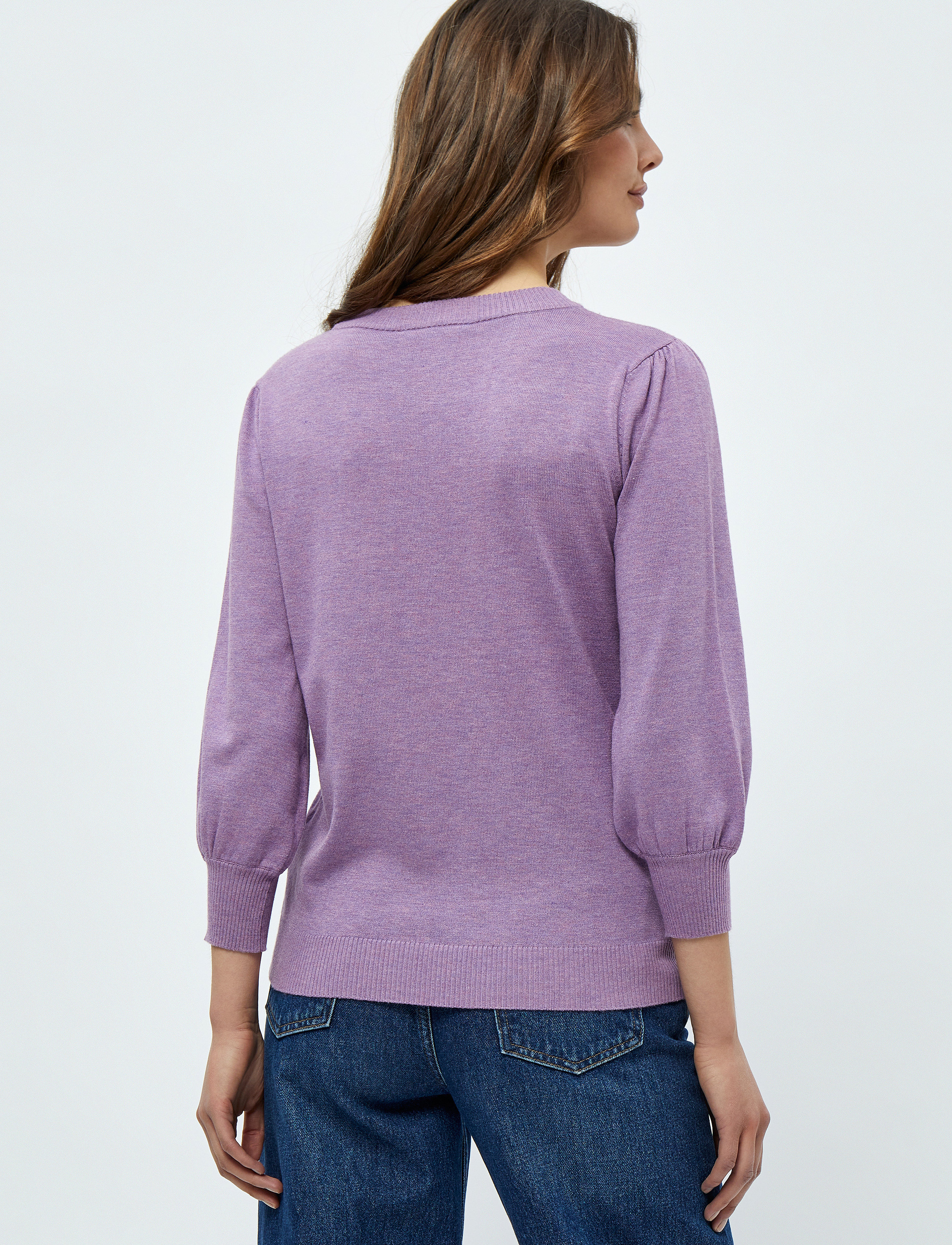 Minus - Mersin Strik Pullover - trøjer - violet melange - 3