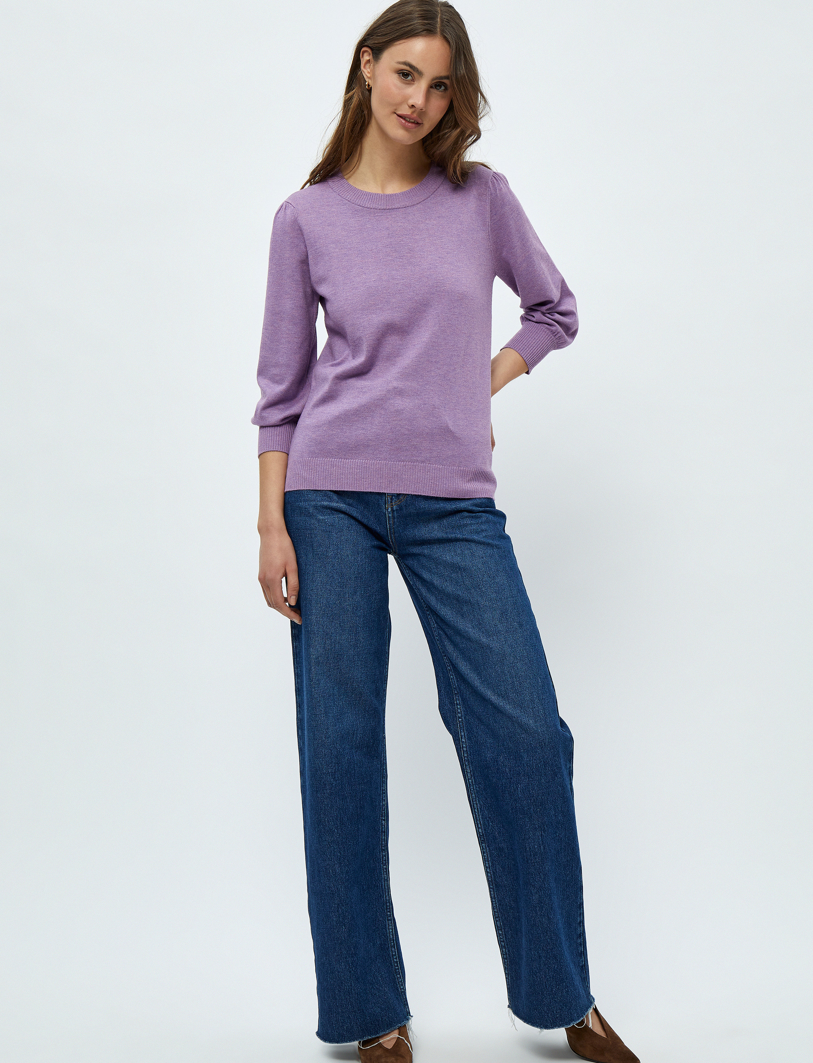 Minus - Mersin Strik Pullover - trøjer - violet melange - 4