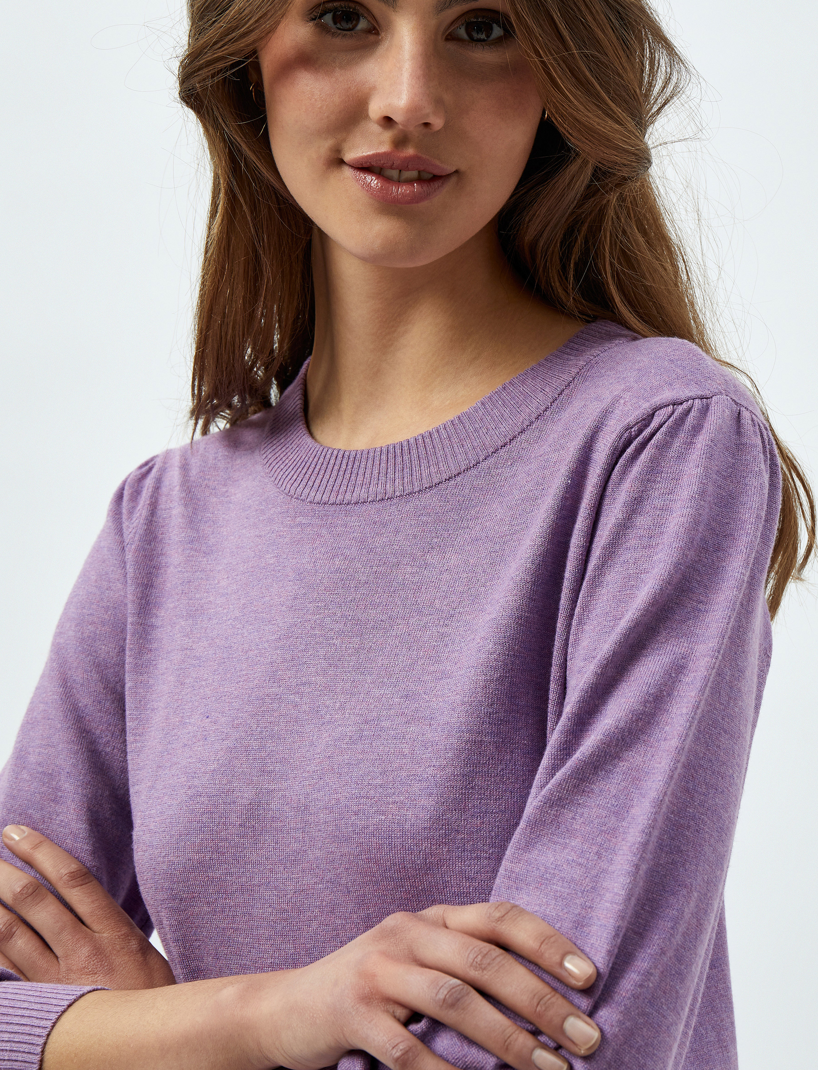 Minus - Mersin Strik Pullover - trøjer - violet melange - 5