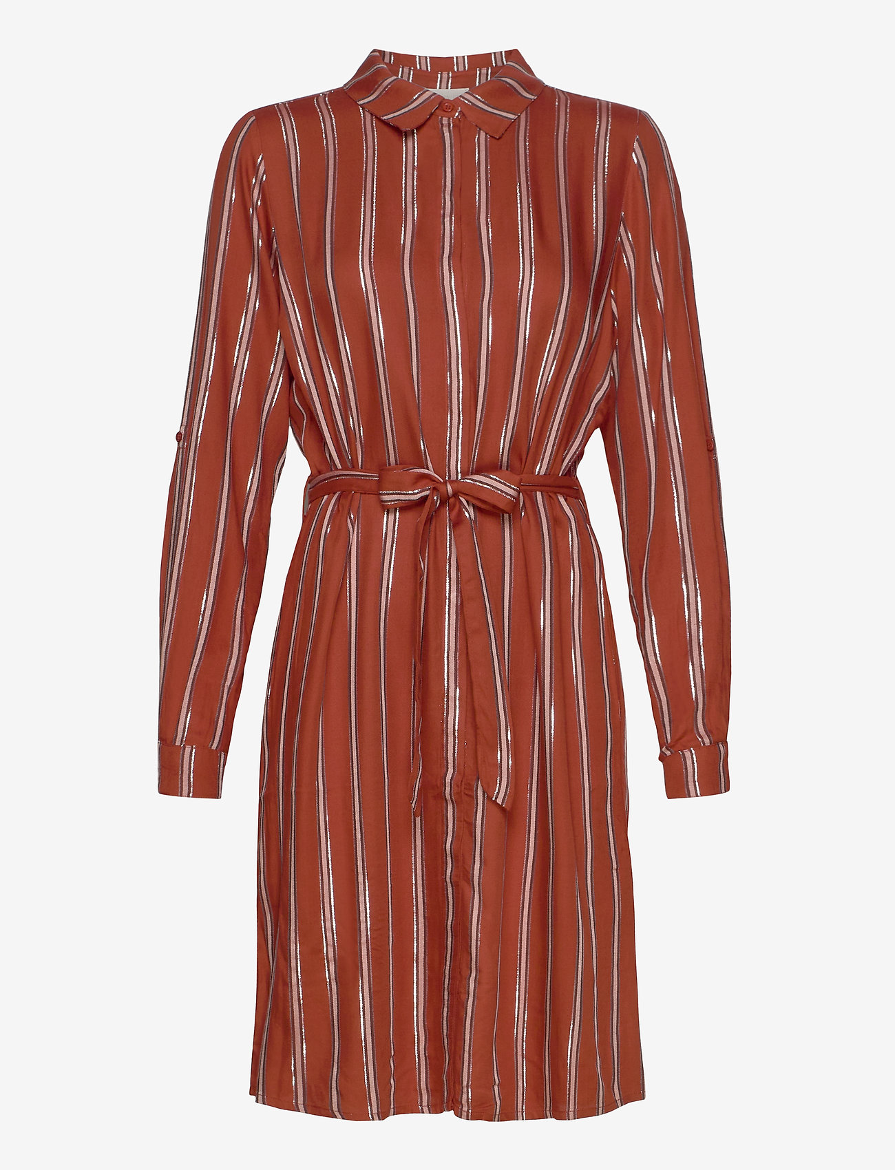 Minus - Tory shirt dress - safran stripe - 2