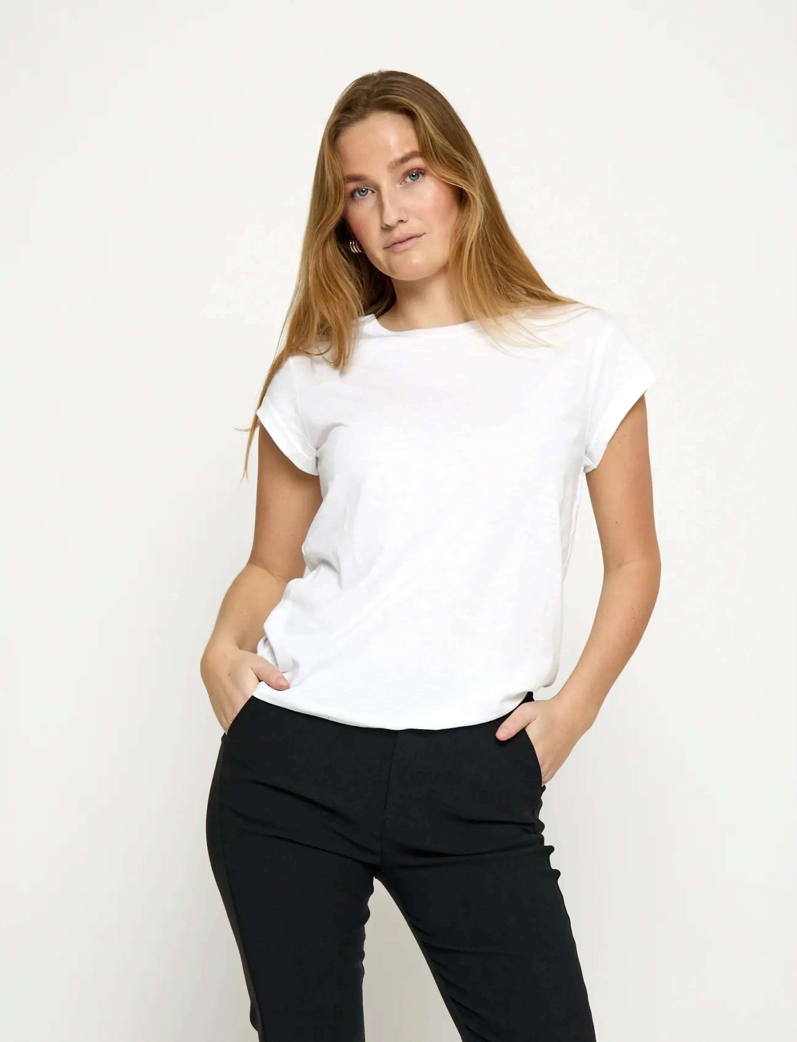 Minus - Leti T-shirt - t-shirts - hvid - 0