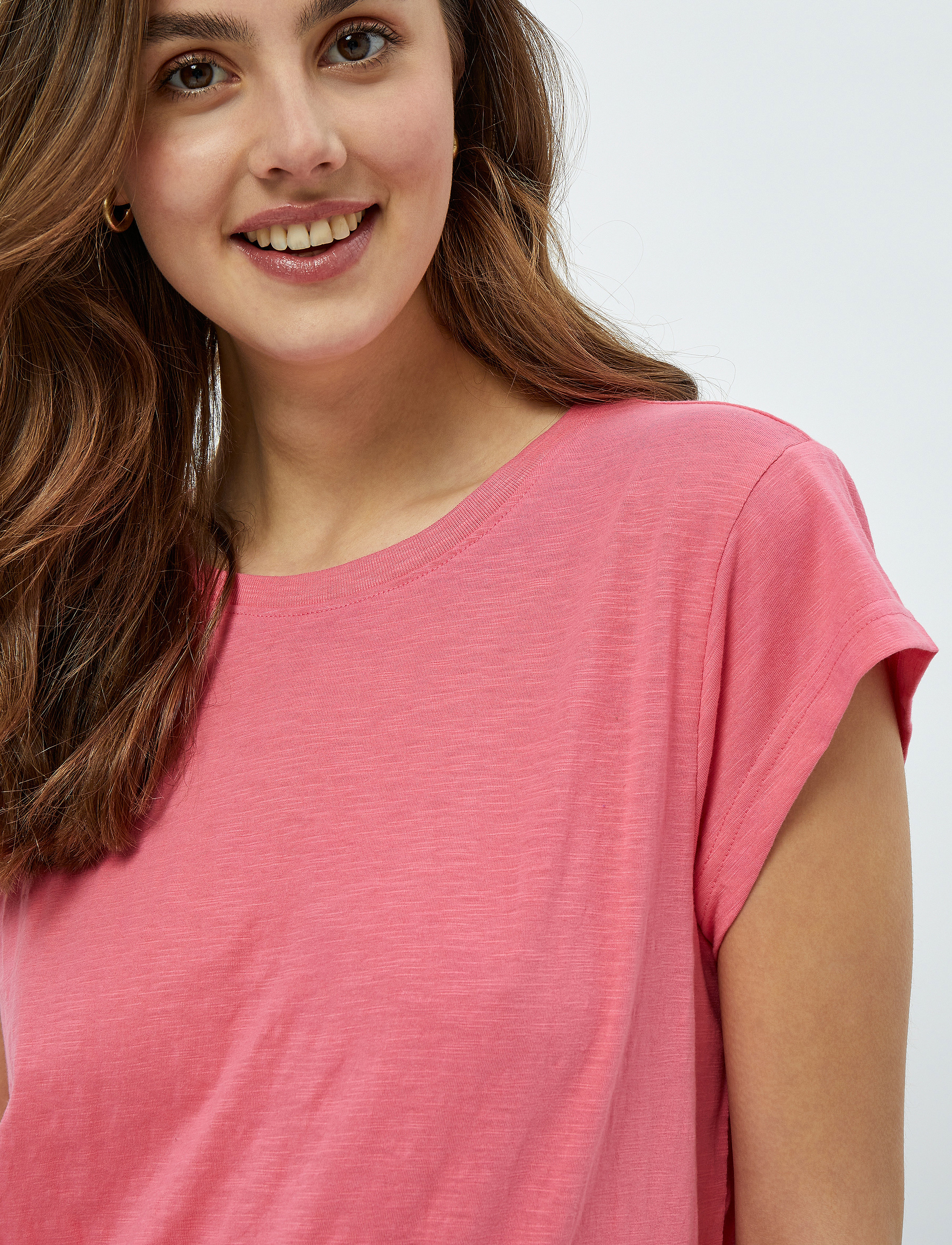 Minus - Leti T-shirt - t-shirts - pink flamingo - 5