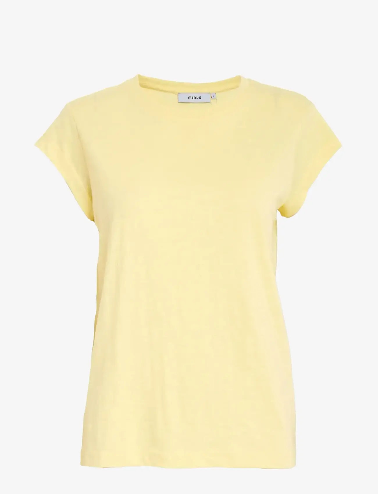 Minus - Leti T-shirt - madalaimad hinnad - soft yellow - 1