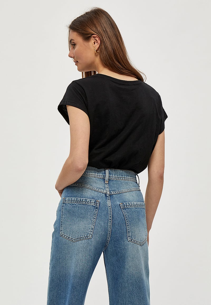 Minus - Leti tee - t-shirts - sort - 3