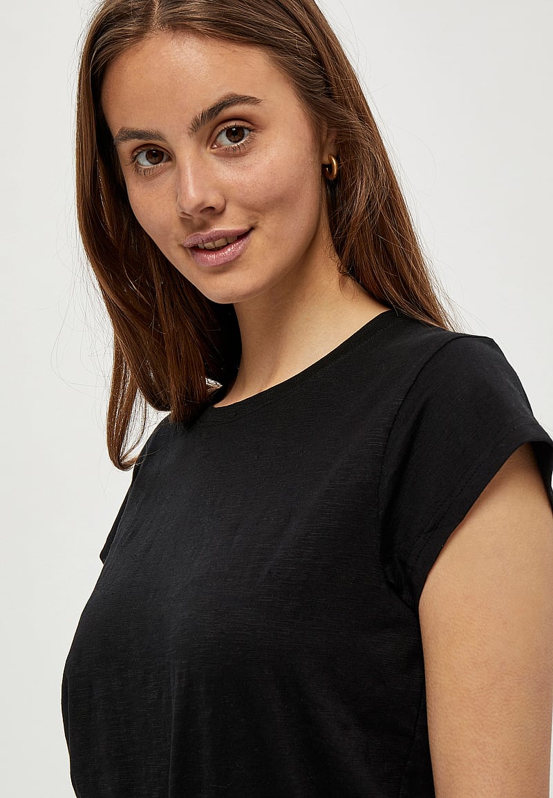 Minus - Leti tee - t-shirts - sort - 4