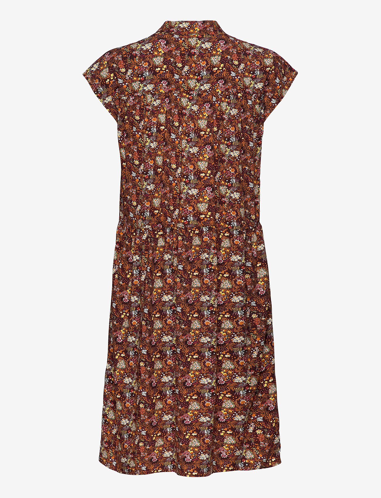 Minus - Cesena sleeveless dress - bloom print safran - 1