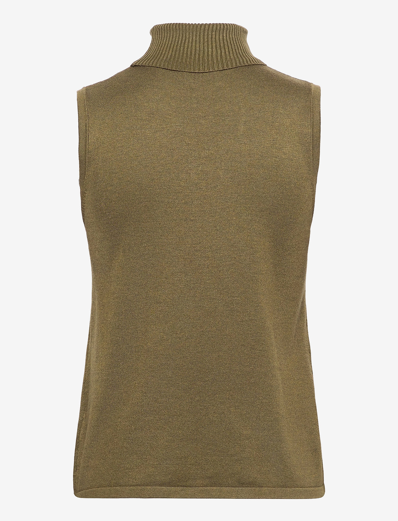 Minus - Raka knit turtleneck - höstkläder - dark olive melange - 1