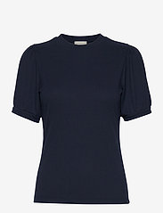 Minus - Johanna T-shirt - alhaisimmat hinnat - black iris - 0