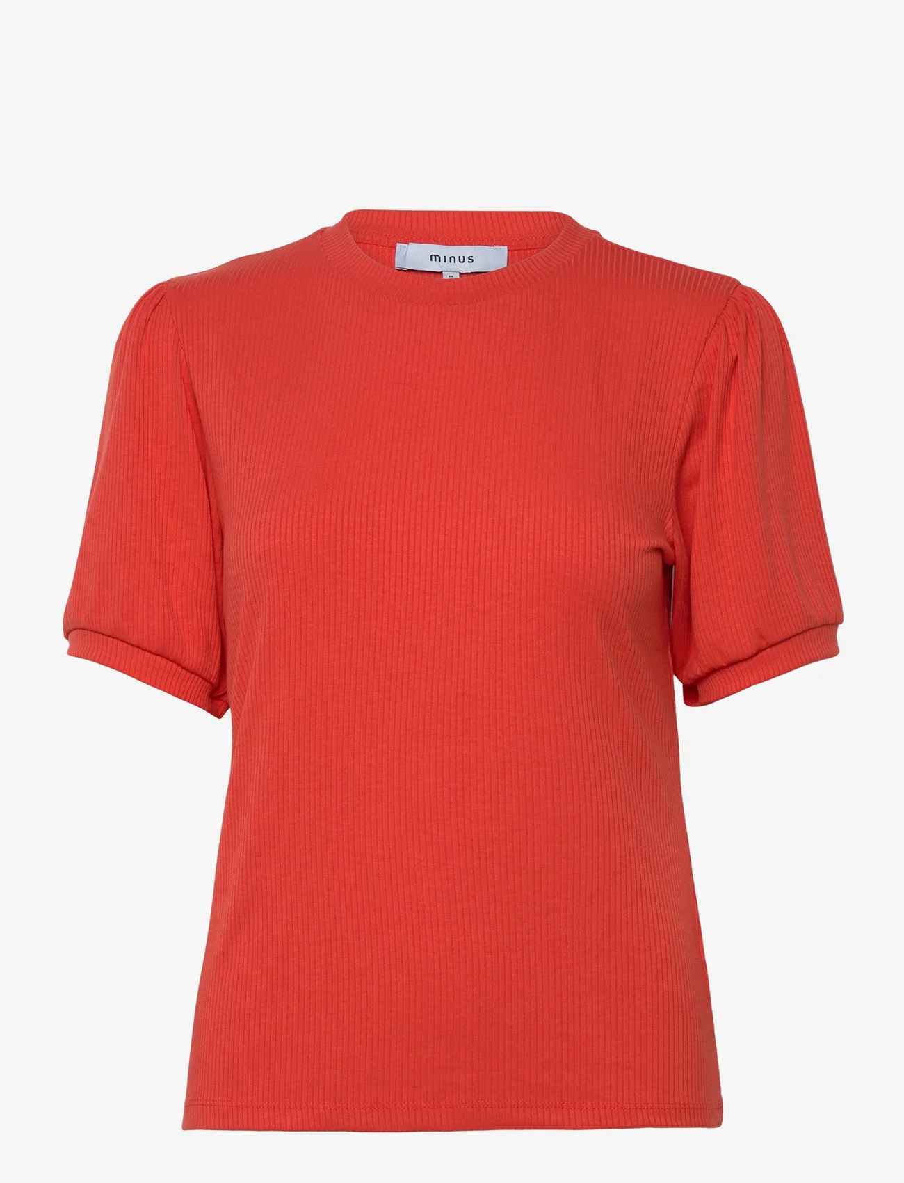Minus - Johanna T-shirt - laveste priser - lipstick red - 0