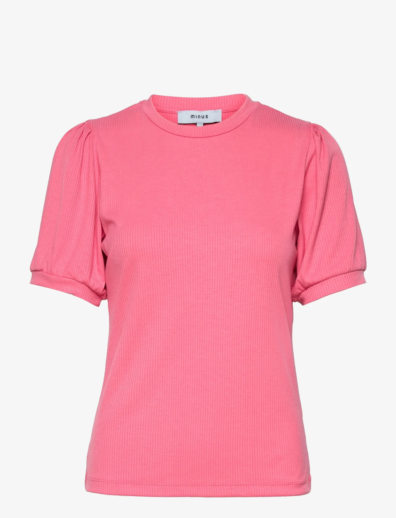 Minus - Johanna T-shirt - de laveste prisene - pink flamingo - 0